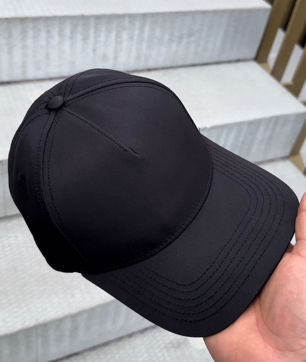 Zwarte minimalistische heren pet van Cityvibes